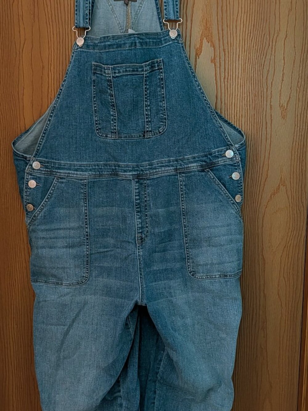 Torrid Denim Overalls Size 18 Regular Brand New Cuffed Boyfriend Fall